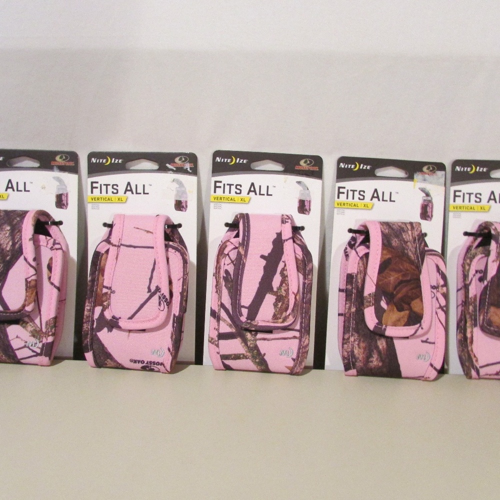 XL Nite Ize Pink Camo Phone Cases LOT Universal